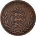 Munten, Guernsey, 8 Doubles, 1868, Heaton, Birmingham, ZF, Bronzen, KM:7