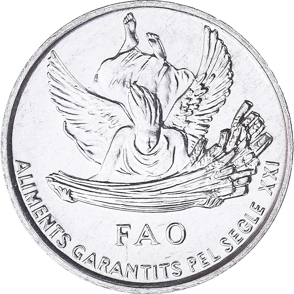 Coin, Andorra, Centim, 1999, MS(63), Aluminum, KM:171