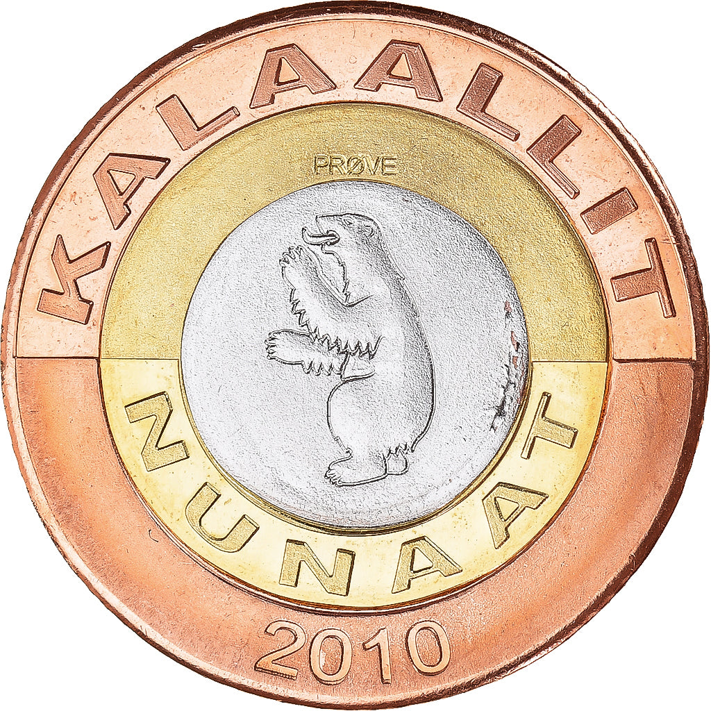 Moneda, Groenlandia, KALAALLIT NUNAAT, 50 Kroner, 2010, EBC, Trimetálico