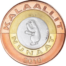 Moneda, Groenlandia, KALAALLIT NUNAAT, 50 Kroner, 2010, EBC, Trimetálico