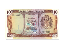 Geldschein, Malta, 10 Liri, 1967, UNZ