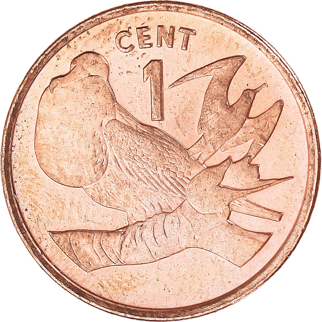 Coin, Kiribati, Cent, 1992, MS(63), Bronze Plated Steel, KM:1a