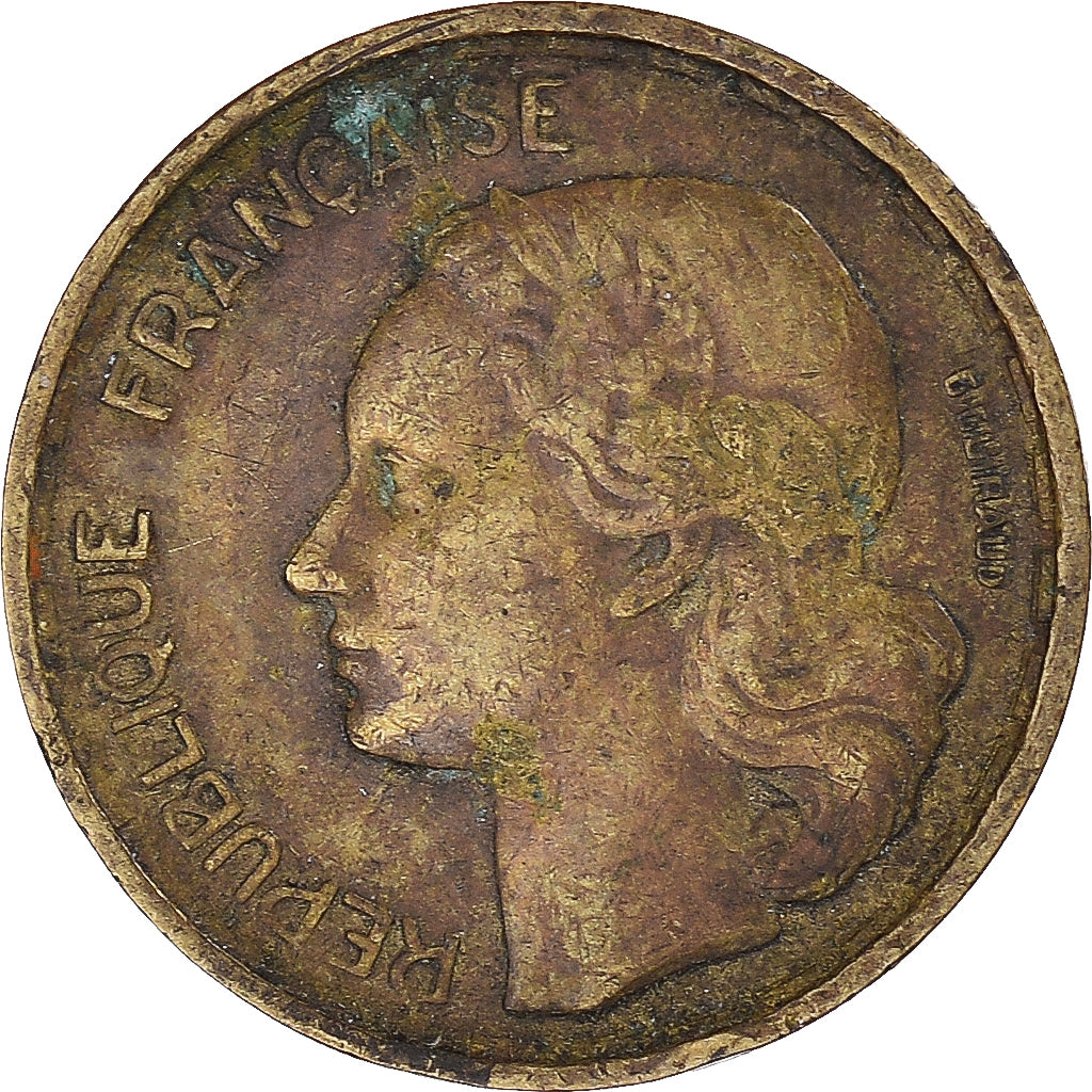 Coin, France, Guiraud, 10 Francs, 1954, Beaumont - Le Roger, VF(30-35)