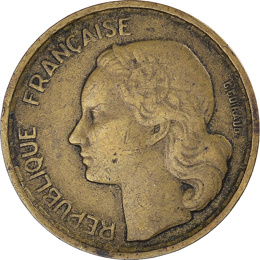 Coin, France, Guiraud, 10 Francs, 1954, Beaumont - Le Roger, VF(30-35)