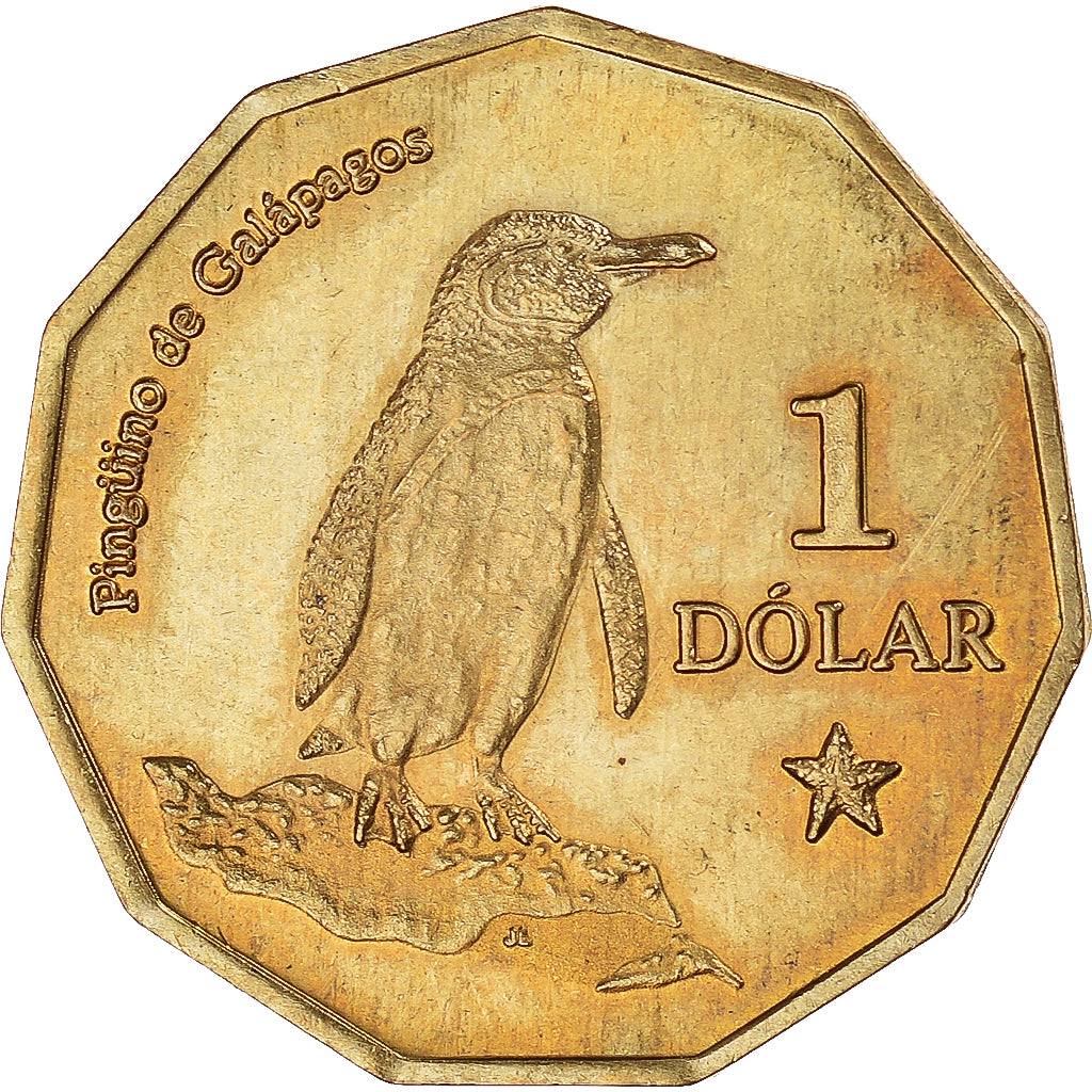 Moeda, GALAPAGOS ISLANDS, Dolar, 2008, EF(40-45), Latão, KM:6