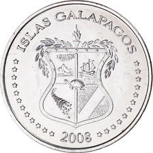 Coin, GALAPAGOS ISLANDS, 50 Centavos, 2008, MS(63), Copper-nickel, KM:5