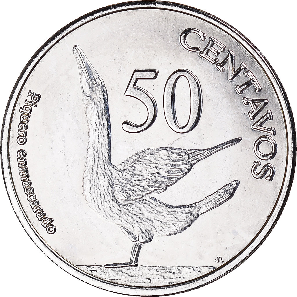 Coin, GALAPAGOS ISLANDS, 50 Centavos, 2008, MS(63), Copper-nickel, KM:5