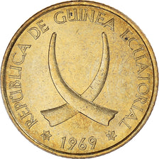 Coin, Equatorial Guinea, Peseta, 1969, AU(55-58), Aluminum-Bronze, KM:1