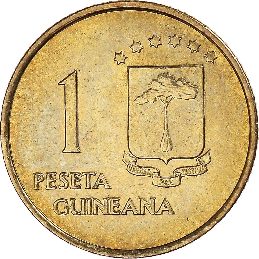 Coin, Equatorial Guinea, Peseta, 1969, AU(55-58), Aluminum-Bronze, KM:1