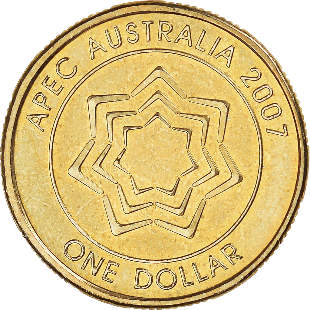 Coin, Australia, Elizabeth II, Dollar, 2007, Royal Australian Mint, MS(63)