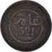 Moneda, Marruecos, 'Abd al-Aziz, 5 Mazunas, 1903/AH1321, Paris, MBC, Bronce