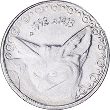 Moeda, Argélia, 1/4 Dinar, 1992, Algiers, AU(55-58), Alumínio, KM:127