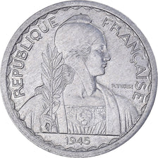 Munten, FRANS INDO-CHINA, 20 Cents, 1945, Paris, ZF+, Aluminium, KM:29.1