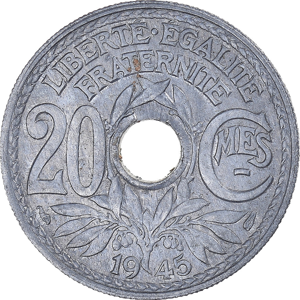Coin, France, Lindauer, 20 Centimes, 1945, VF(30-35), Zinc, KM:907.1