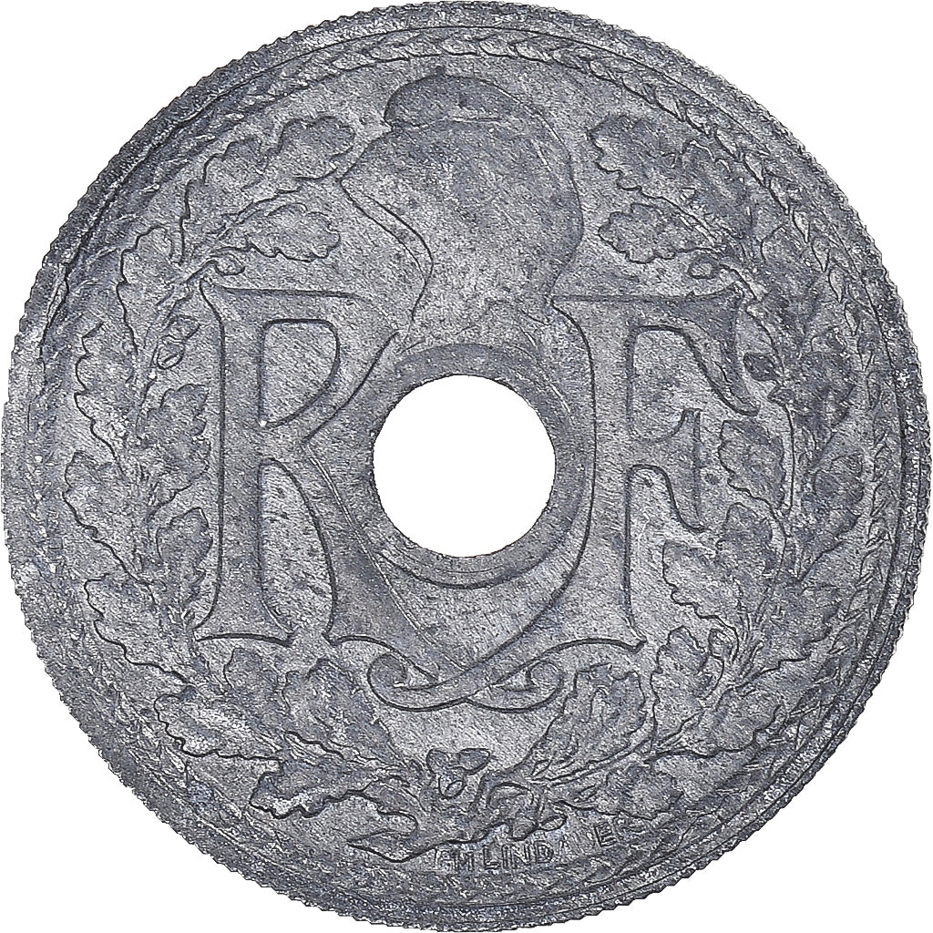 Coin, France, Lindauer, 20 Centimes, 1945, VF(20-25), Zinc, KM:907.1