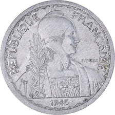 Moneda, INDOCHINA FRANCESA, 20 Cents, 1945, Paris, MBC+, Aluminio, KM:29.1