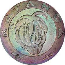 Munten, Katanga, 5 Francs, 1961, ZF, Bronzen, KM:2