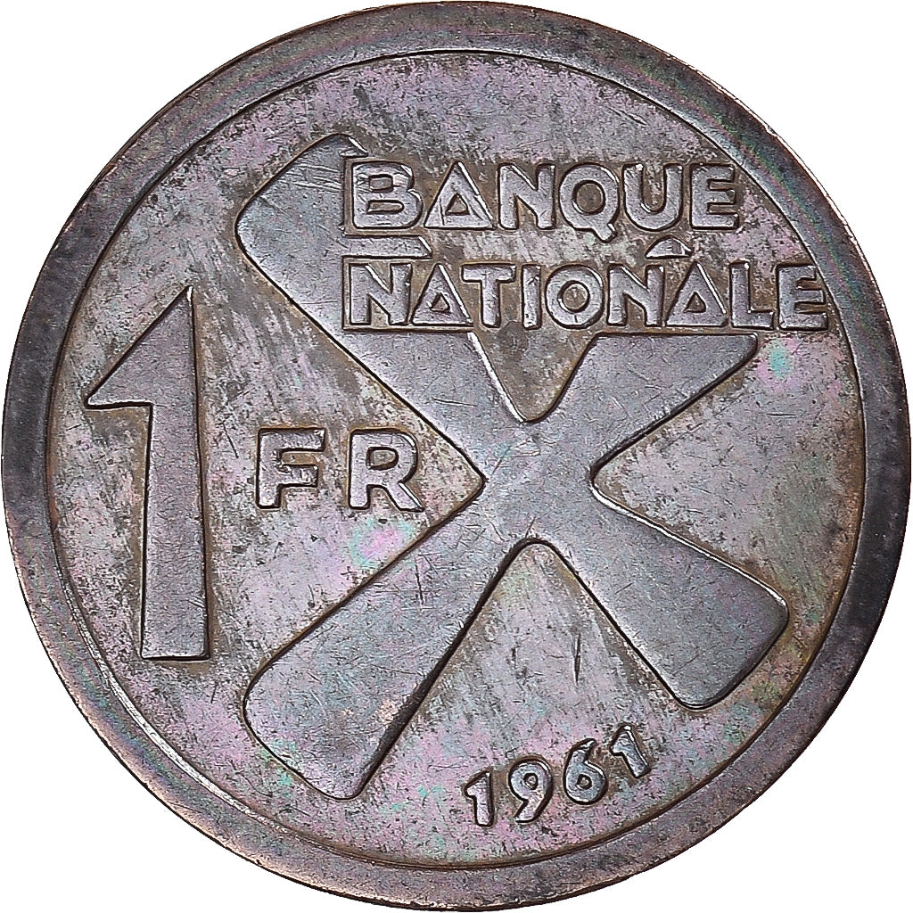 Monnaie, Katanga, 5 Francs, 1961, TTB, Bronze, KM:2