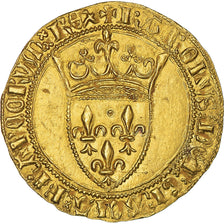 Munten, Frankrijk, Charles VI, Ecu d'or à la Couronne, Ecu d'or, PR+, Goud