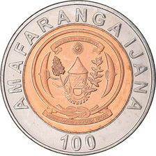 Monnaie, Rwanda, 100 Francs, 2007, British Royal Mint, SPL, Bimétallique, KM:32