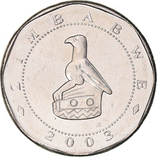 Coin, Zimbabwe, 25 Dollars, 2003, Harare, MS(63), Nickel plated steel, KM:15