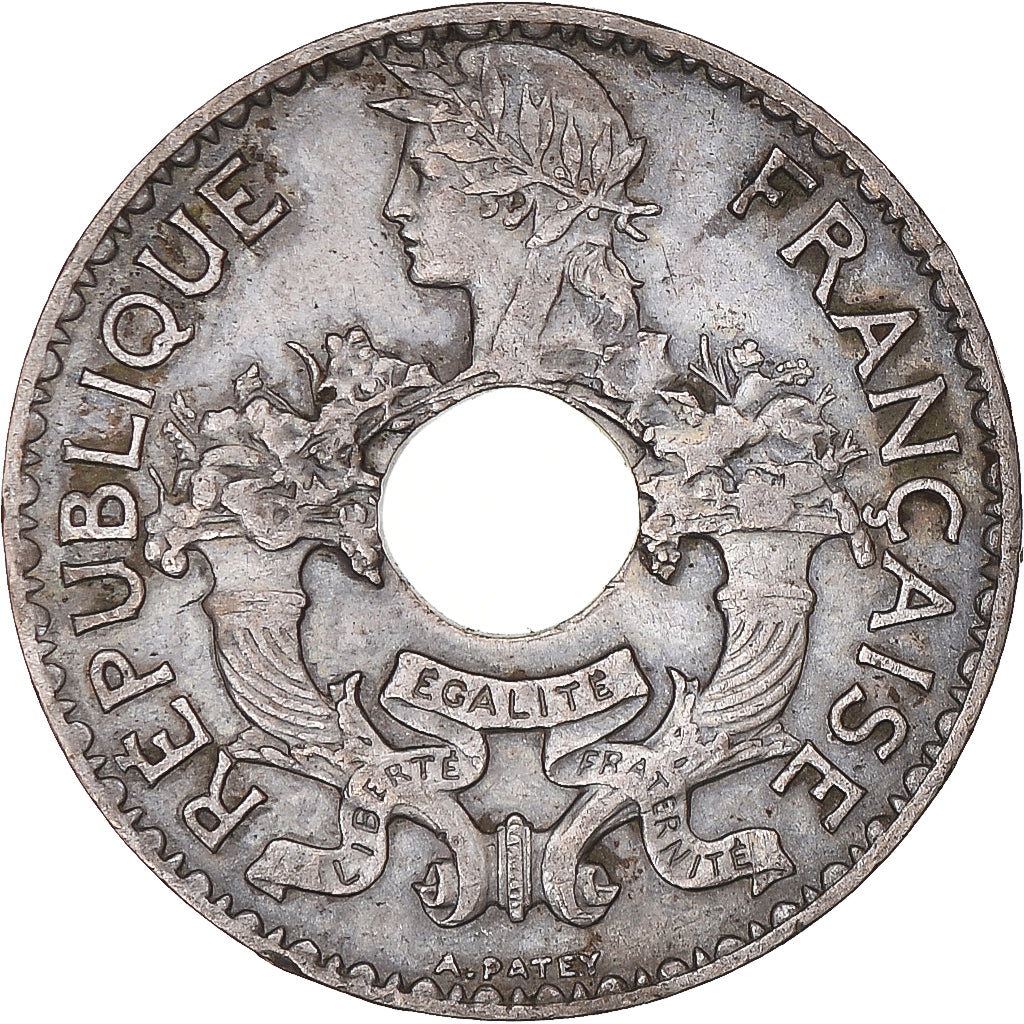 Moeda, INDOCHINA FRANCESA, 5 Cents, 1937, Paris, EF(40-45), Cobre-níquel, KM:18