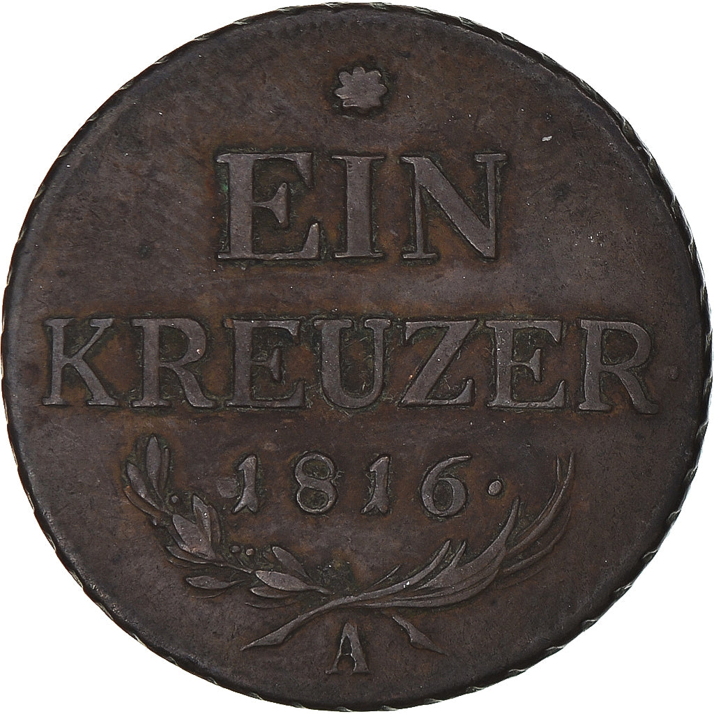 Coin, Austria, Franz II (I), Kreuzer, 1816, Vienne, EF(40-45), Copper, KM:2113