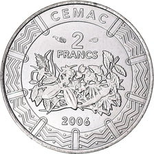 Moneda, Estados del África central, 2 Francs, 2006, Paris, CFA, SC, Acero