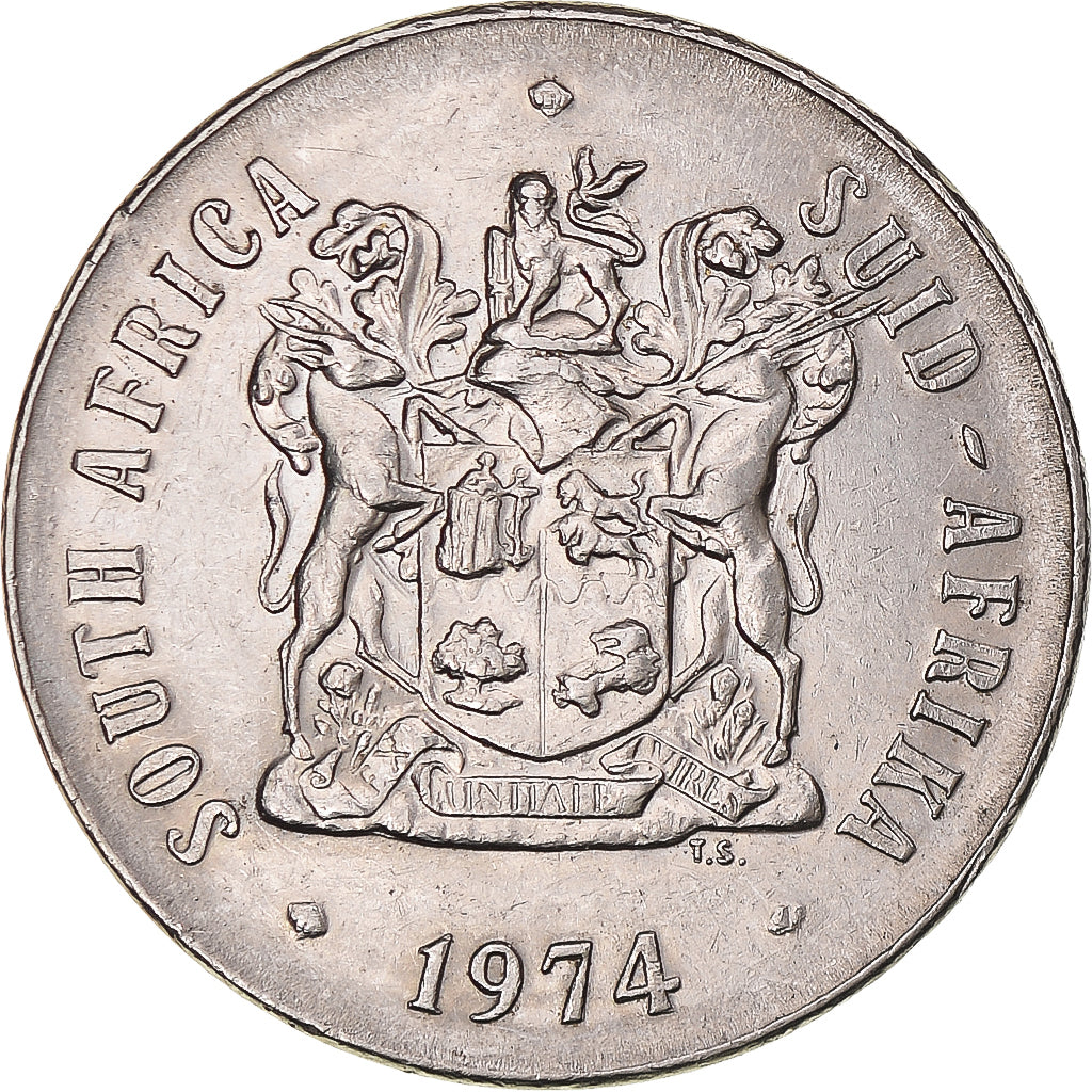 Monnaie, Afrique du Sud, 50 Cents, 1974, SUP, Nickel, KM:87