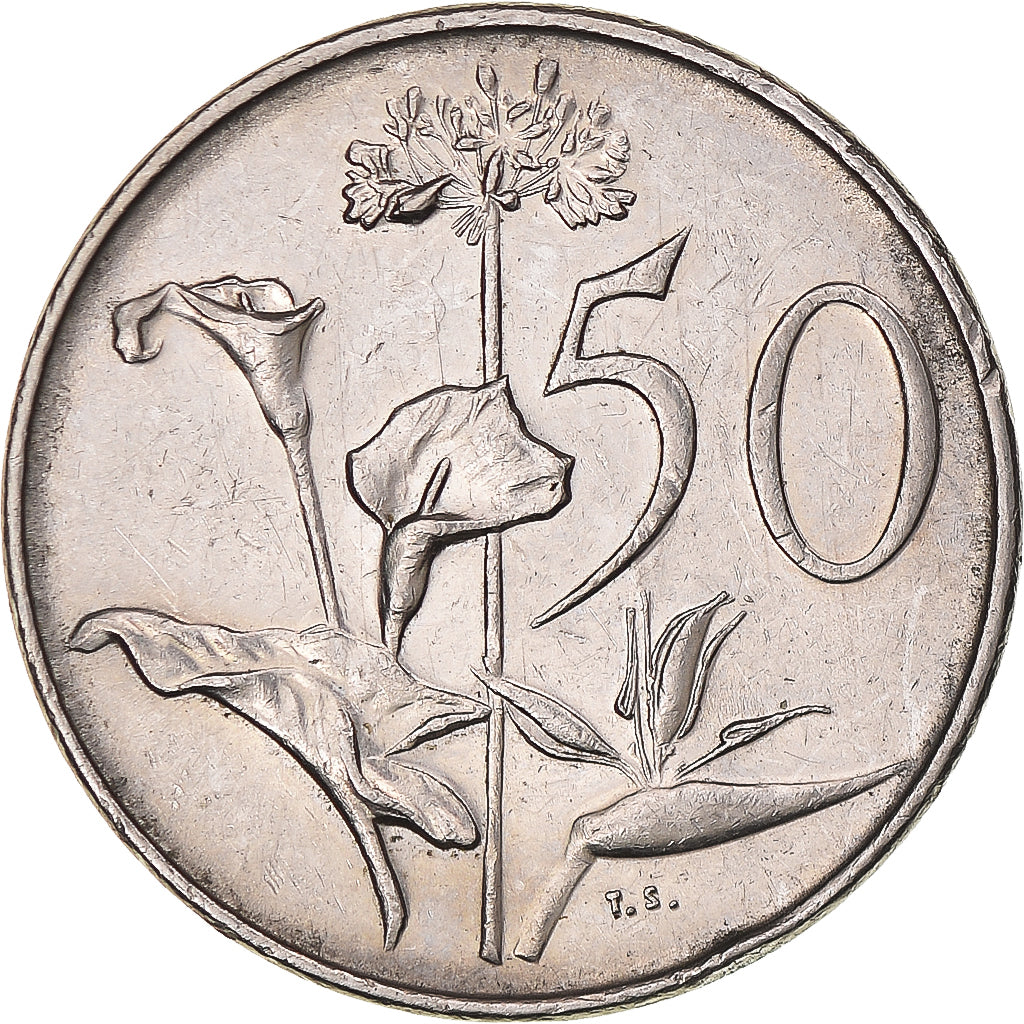 Monnaie, Afrique du Sud, 50 Cents, 1974, SUP, Nickel, KM:87
