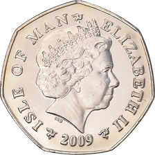 Coin, Isle of Man, Elizabeth II, 50 Pence, 2009, Pobjoy Mint, MS(63)