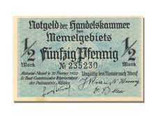 Memel, 1/2 Mark, 1922, 1922-02-22, UNC(65-70)