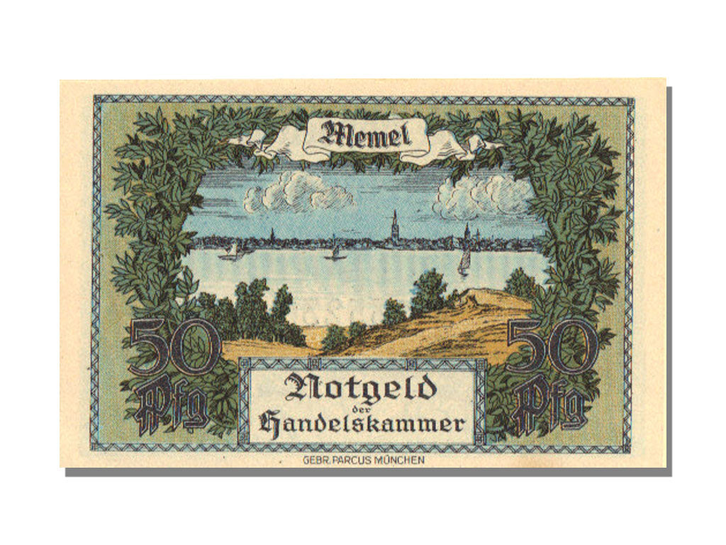 Memel, 1/2 Mark, 1922, 1922-02-22, UNC(65-70)