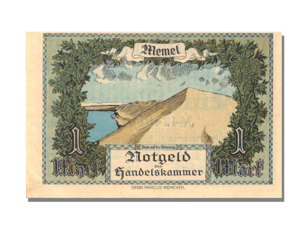 Memel, 1 Mark, 1922, 1922-02-22, UNC(65-70)