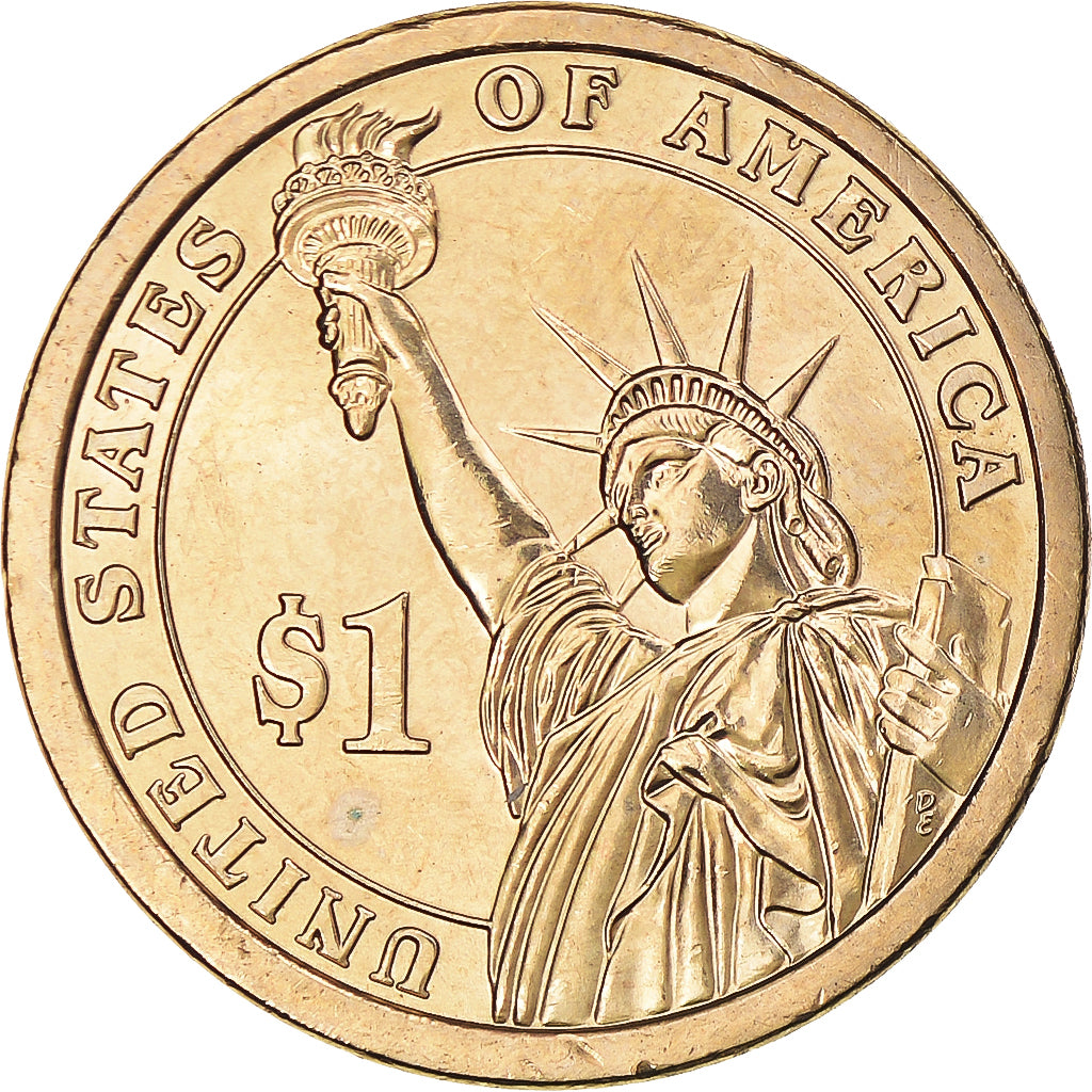 Coin, United States, Dollar, 2010, U.S. Mint, Franklin Pierce, MS(63)