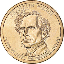 Coin, United States, Dollar, 2010, U.S. Mint, Franklin Pierce, AU(55-58)