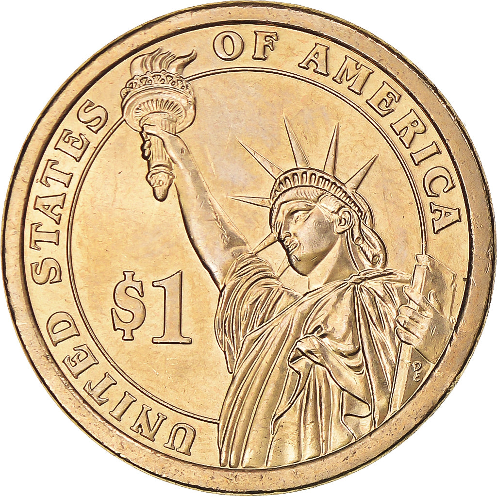 Coin, United States, Dollar, 2010, U.S. Mint, Franklin Pierce, AU(55-58)
