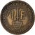 Monnaie, Monaco, Louis II, Franc, 1924, Poissy, TB+, Bronze-Aluminium