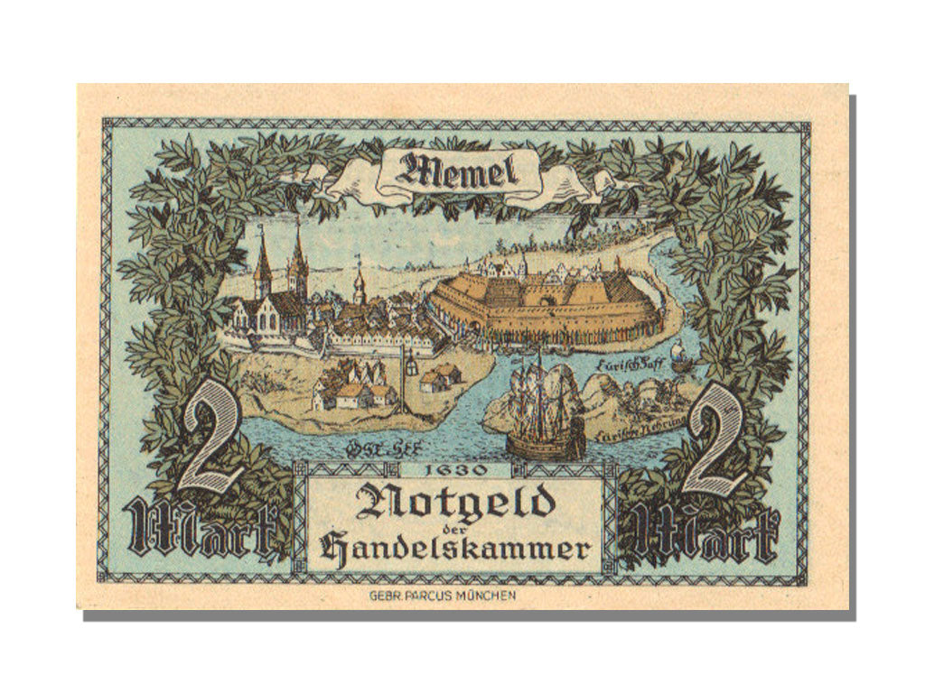 Klaipeda, 2 Mark, 1922, 1922-02-22, UNC(65-70), N° 254902