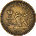 Moeda, Mónaco, Louis II, Franc, 1924, Poissy, VF(30-35), Alumínio-Bronze