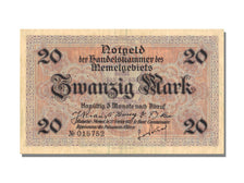 Memel, 20 Mark, 1922, KM #6b, 1922-02-22, AU(55-58), N° 015752