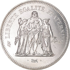 Coin, France, Hercule, 50 Francs, 1974, Paris, AU(55-58), Silver, KM:941.1
