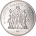 Coin, France, Hercule, 50 Francs, 1974, Paris, AU(55-58), Silver, KM:941.1