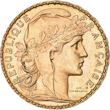 Coin, France, Marianne, 20 Francs, 1905, Paris, Coq, MS(60-62), Gold, KM:847