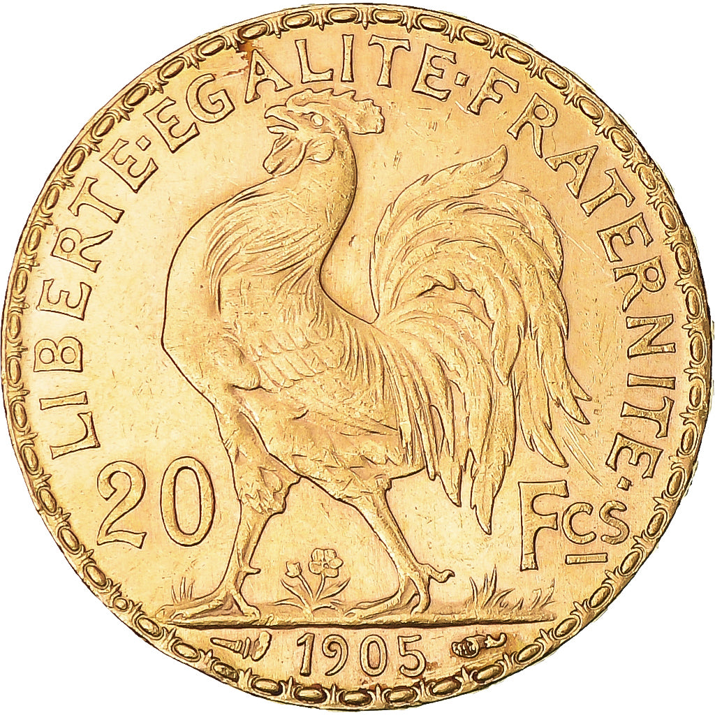 Monnaie, France, Marianne, 20 Francs, 1905, Paris, Coq, SUP+, Or, Gadoury:1064