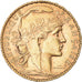 Moneta, Francja, Marianne, 20 Francs, 1906, Paris, Coq, AU(55-58), Złoto