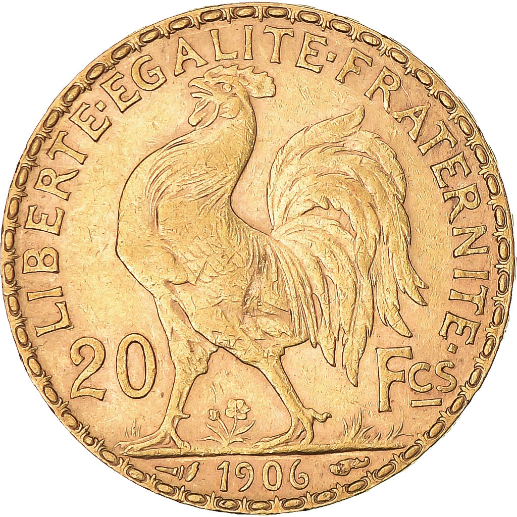 Monnaie, France, Marianne, 20 Francs, 1906, Paris, Coq, SUP, Or, Gadoury:1064