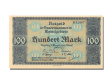 Memel, 100 Mark, 1922, 1922-02-22, UNC(65-70)