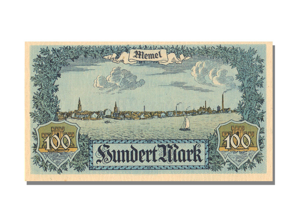 Memel, 100 Mark, 1922, 1922-02-22, UNC(65-70)