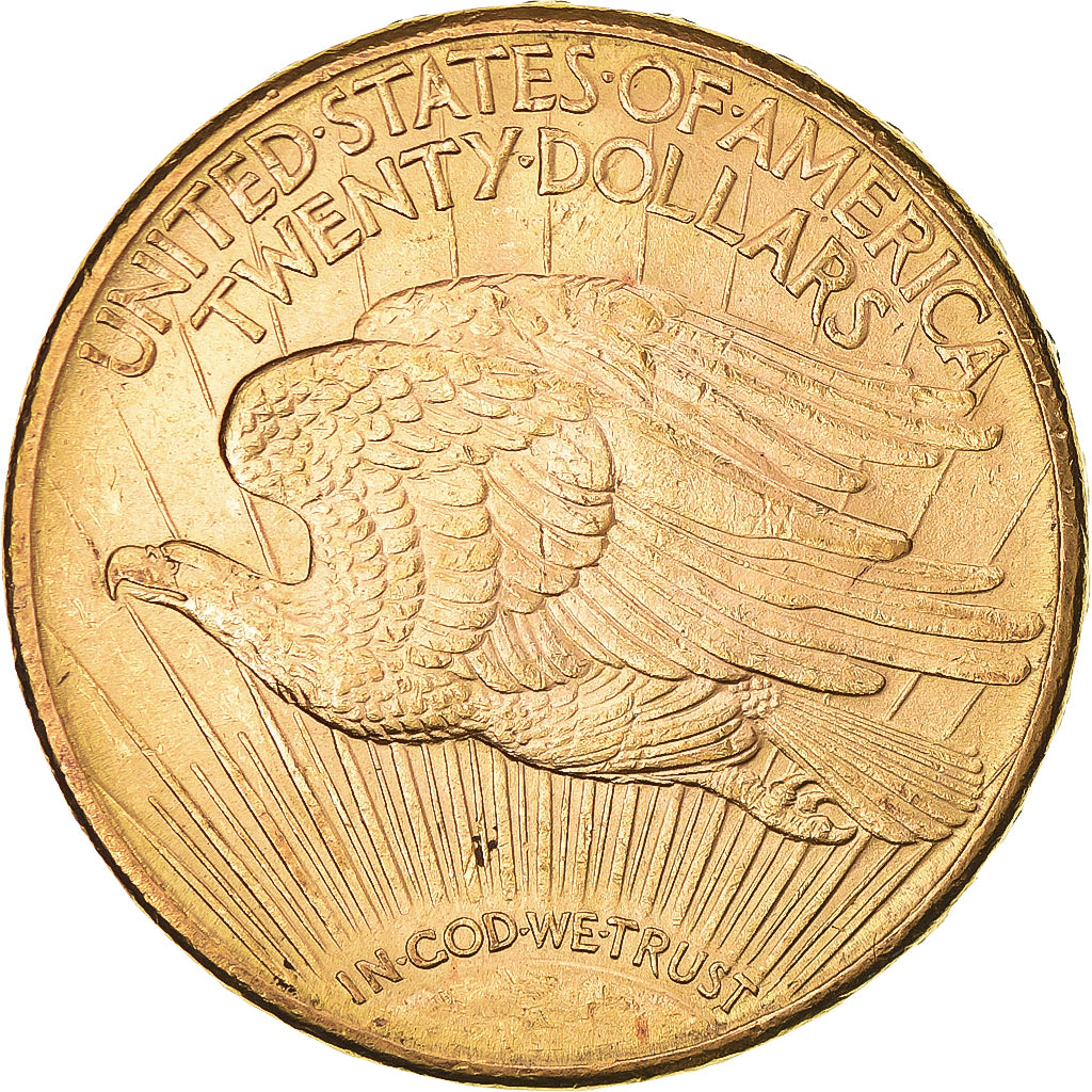 Moneda, Estados Unidos, Saint-Gaudens, $20, Double Eagle, 1915, San Francisco